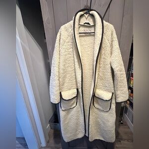 Free people long teddy coat